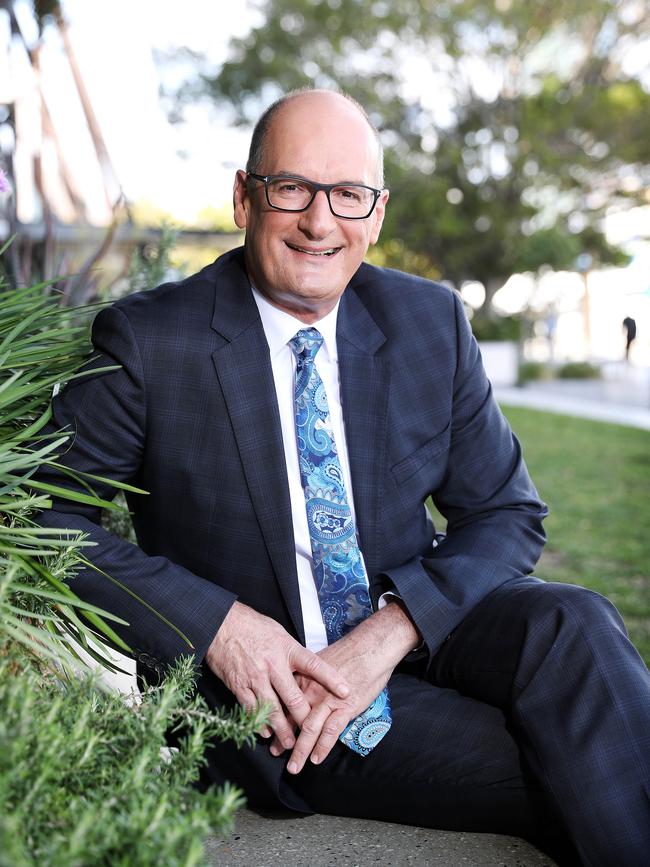 Sunrise Host David Koch in Barangaroo. Picture: Tim Hunter