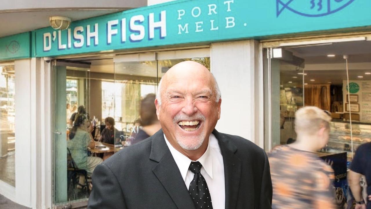 The iconic D’Lish Fish in Port Melbourne, established by AFL legend Rex Hunt, now faces a new chapter as its prime beachfront property hunts for a new landlord.