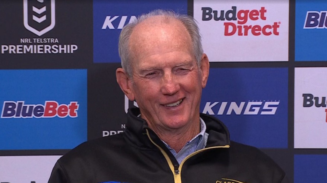 Even Wayne Bennett is having fun. Photo: NRL.com