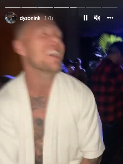 Collingwood star Jordan De Goey partying in New York. Picture: Instagram