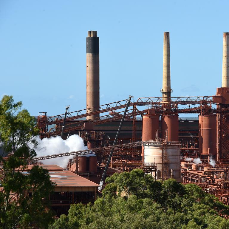 Queensland Alumina Limited (QAL) in Gladstone is partly owned by Russian aluminium giant Rusal. Picture: Dan Peled.