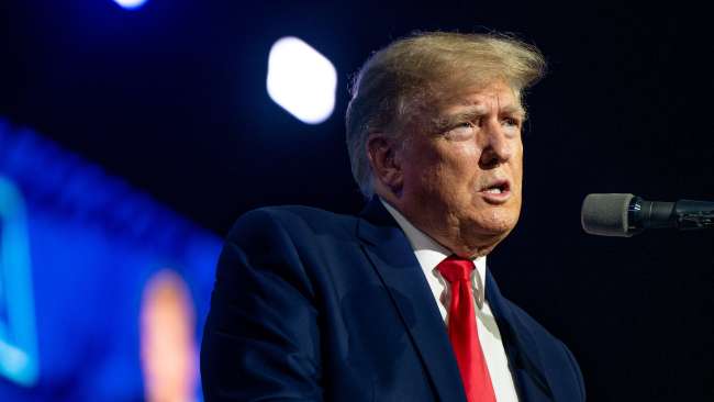 Donald Trump has defended gun rights arguing stricter arms policies “pushed by the left” would have done nothing to prevent a Texas school shooter who killed 19 children and two teachers. Brandon Bell/Getty Images/AFP/.