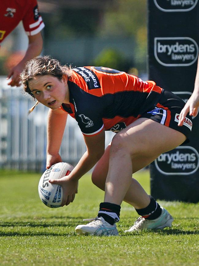 Wests Tigers hooker Mia Taylor . Picture: Richard Dobson