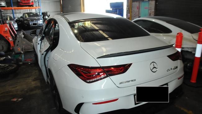 A photo of a car recovered by Strike Force Sweetenham, set up by NSW Police to target stolen cars.