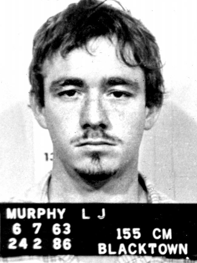 A mugshot of Anita Cobby murderer Leslie Joseph Murphy in 1986.