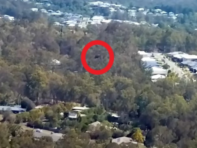 Man's footage of a 'UFO' hitting his drone on the Gold Coast.