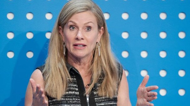 eSafety Commisioner Julie Inman Grant at the World Economic Forum in Davos, 2022.