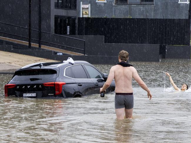 Flooding at East Brisbane, Saturday, December 14, 2024 - Picture: Richard Walker