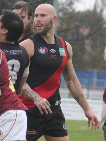 Brent Macaffer in action for Eltham. Picture: Eltham Football Club Facebook