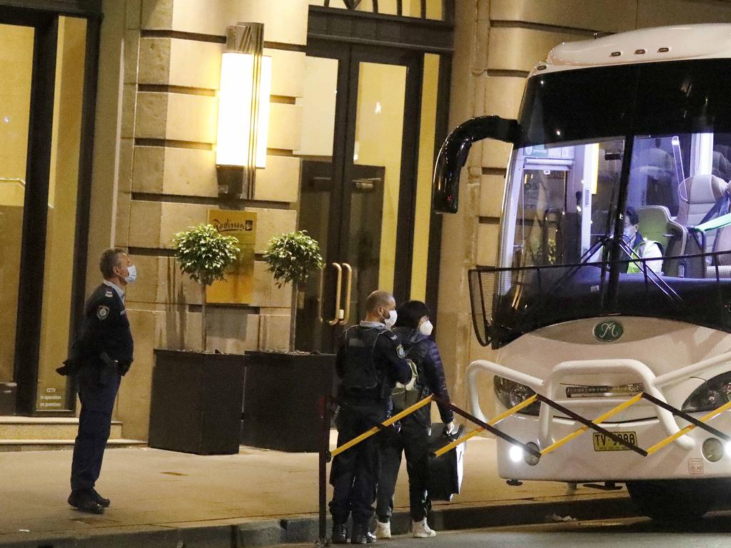 Authorities are also investigating a possible case of transmission at one of Sydney’s quarantine hotels. Picture: Damian Shaw