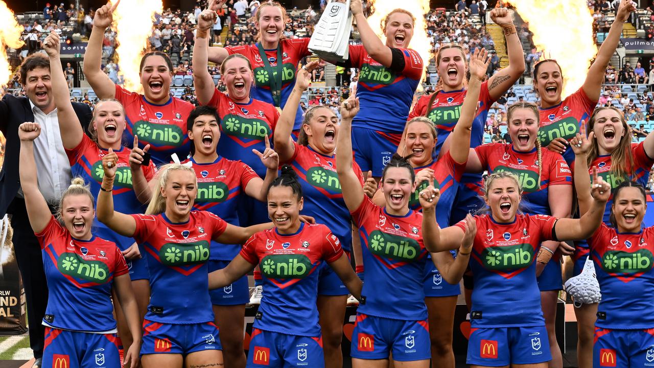 Ronald Griffiths has led the Knights to back-to-back NRLW premierships. Credit: NRL Images.