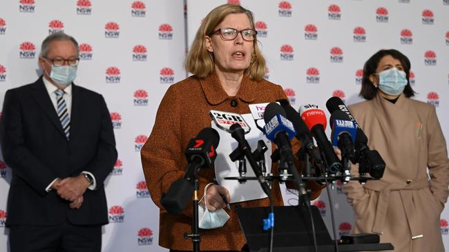 Chief health officer Dr Kerry Chant said during Tuesday’s daily media briefing that because of their living situation NSW Health had offered to put the large family into a healthcare facility, but they declined. Picture: NCA NewsWire/Bianca De Marchi