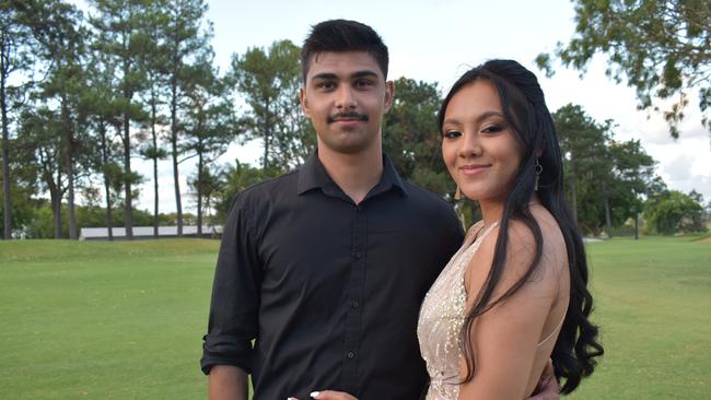 Turan Brennan and Isabelle Amies at the Pioneer State High School formal at the Mackay Golf Course on Friday November 20. Picture: Zizi Averill