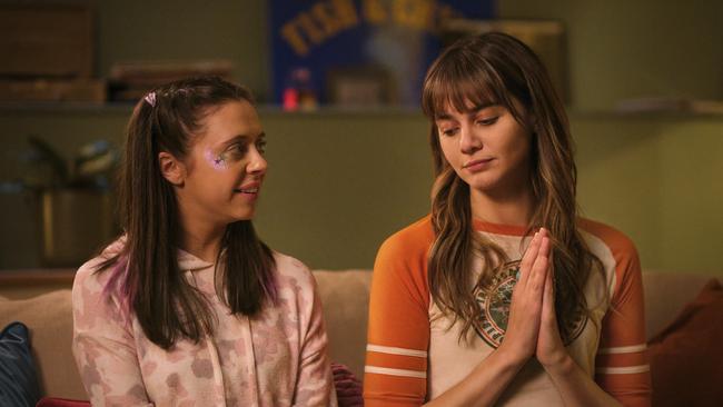 Bel Powley and Emma Appleton in Everything I Know About Love. Picture: Stan