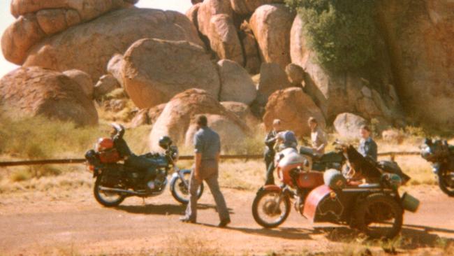 The last known picture of the group, taken by a tourist when they stopped at Devils Marbles.