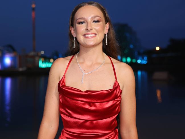 Lizzie Andres at the Southport State High School Formal at SeaWorld. Picture, Portia Large.