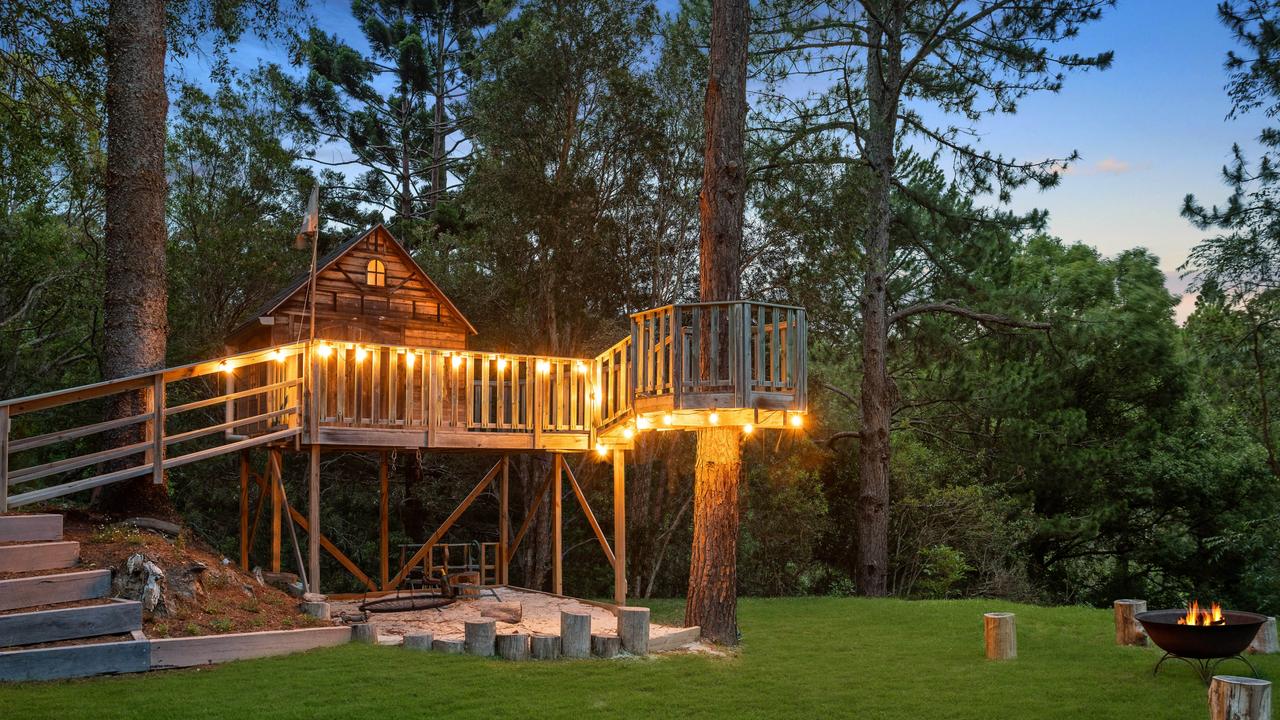 Firepits are back in vogue, while tree houses never go out of style.