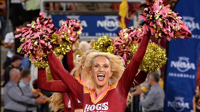 The Broncos say they have no plans to ditch cheerleaders from games. Picture: Getty Images