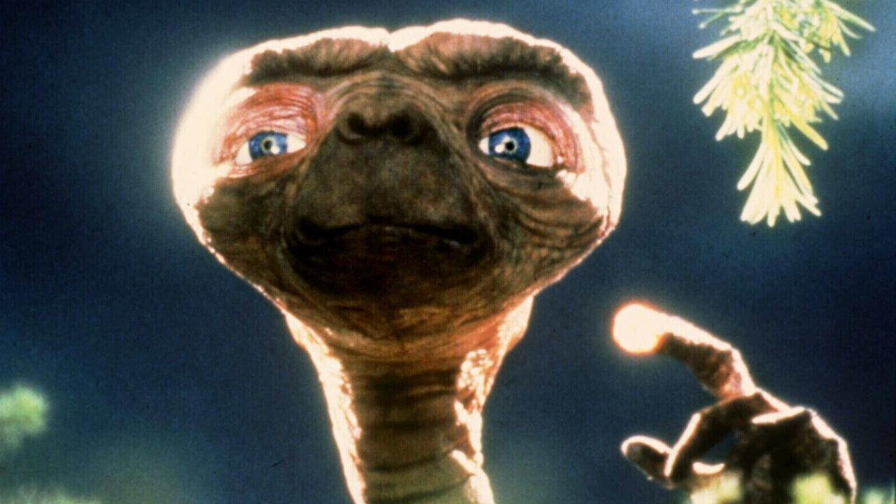 1982. Scene from film "ET: the extraterrestrial".  alien