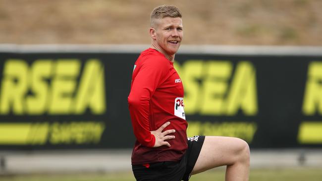 Dan Hannebery at St Kilda training in December. Picture: Dylan Burns/AFL Photos