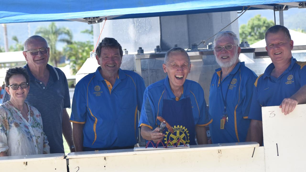 The Rotary Sunrise crew at the CQ Capras underage teams first games at Browne Park, Rockhampton, on February 25, 2023.