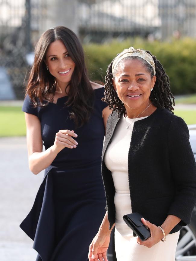 Meghan Markle and her mother, Doria Ragland. Picture: Getty Images