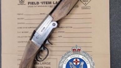 William Crawley, 30, of Fountaindale, was charged with multiple offences including possessing a prohibited firearm and counterfeit cash after a police pursuit. Picture: NSW Police