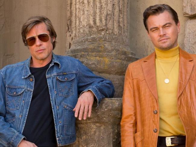 AFTER: Leonardo Dicaprio's chin was reduced in photoshop for the official 'Once Upon a Time in Hollywood' promo shots. Picture: Sony