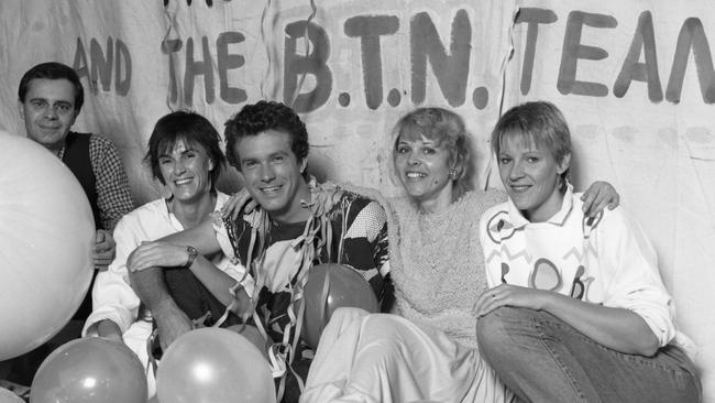 Former host Richard Morecroft with his BTN colleagues.