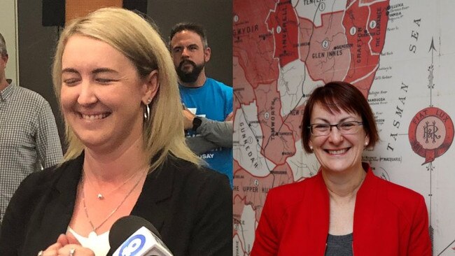 Macquarie candidates Sarah Richards and Susan Templeman.