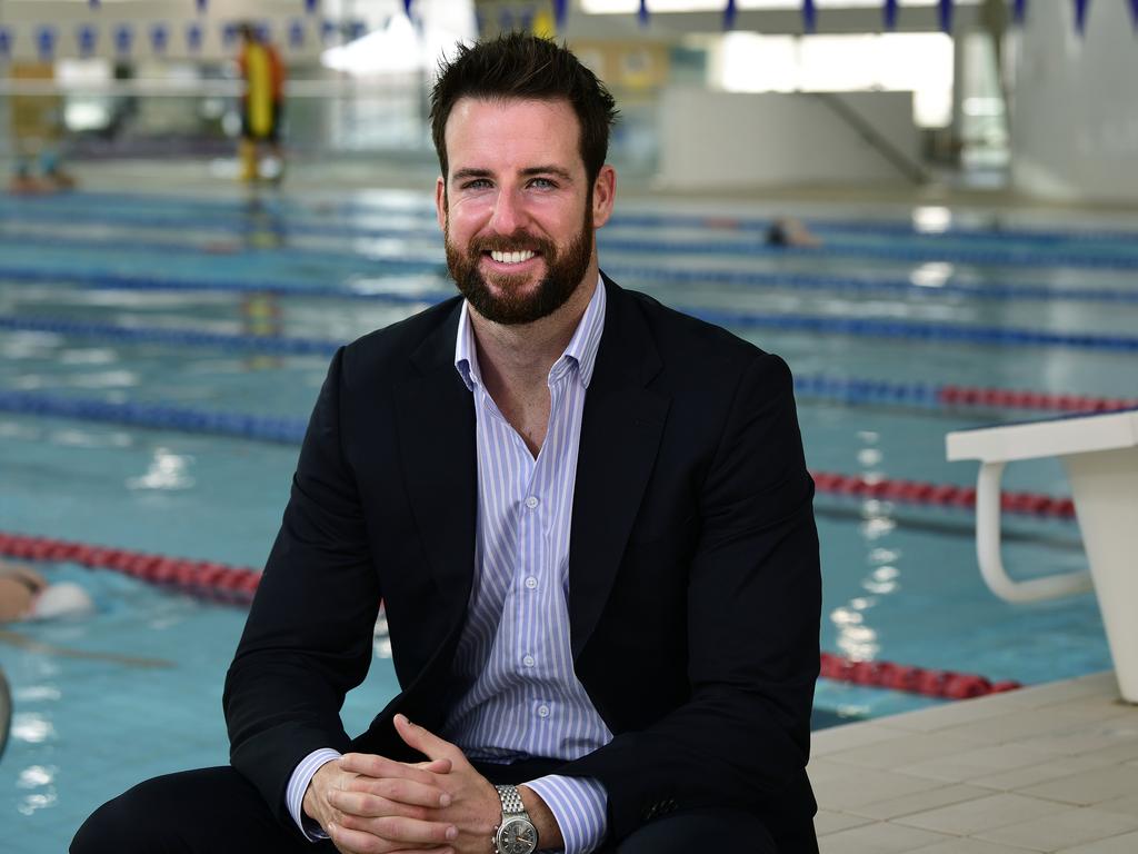 Former Australian swimmer James Magnussen says it’s hard for young athletes to foresee what the future will hold after sport. Picture: AAP Image/Bianca De Marchi