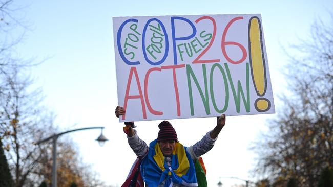 Activists have descended on Glasgow to plea for change. Picture: Ben Stansall / AFP