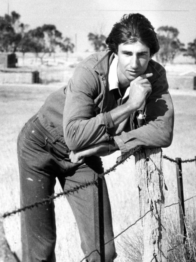 Neil Hein contemplates his future at his family prooperty near Murray Bridge in 1986.