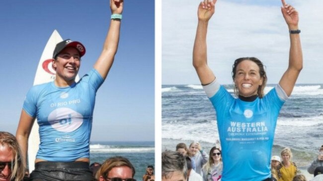 Tyler Wright and Sally Fitzgibbons are the form surfers of the world tour.