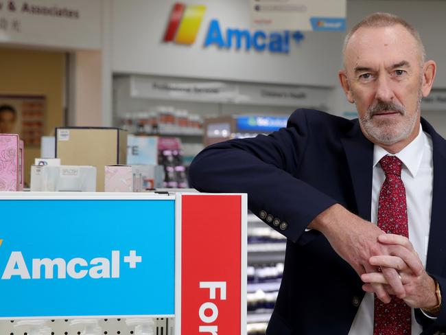 21/04/2020: New Sigma Chairman Ray Gunston at an Amcal Chemist. Stuart McEvoy/The Australian.