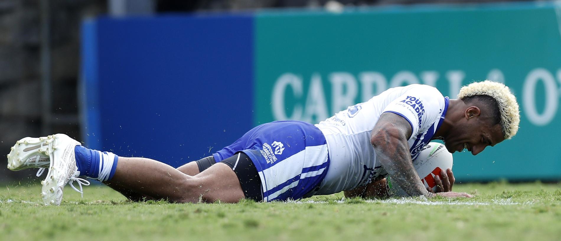 NRL photos. Viliame Kikau of the Canterbury Bulldogs