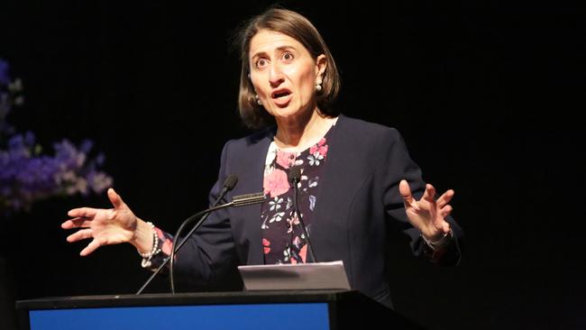 Gladys Berejiklian spoke at the 2018 Bradfield Oration. Picture: Christian Gilles