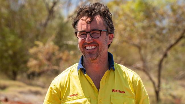 Rio Tinto iron ore chief Simon Trott at the Rhodes Ridge iron ore deposit in WA's Pilbara region. Picture: Supplied