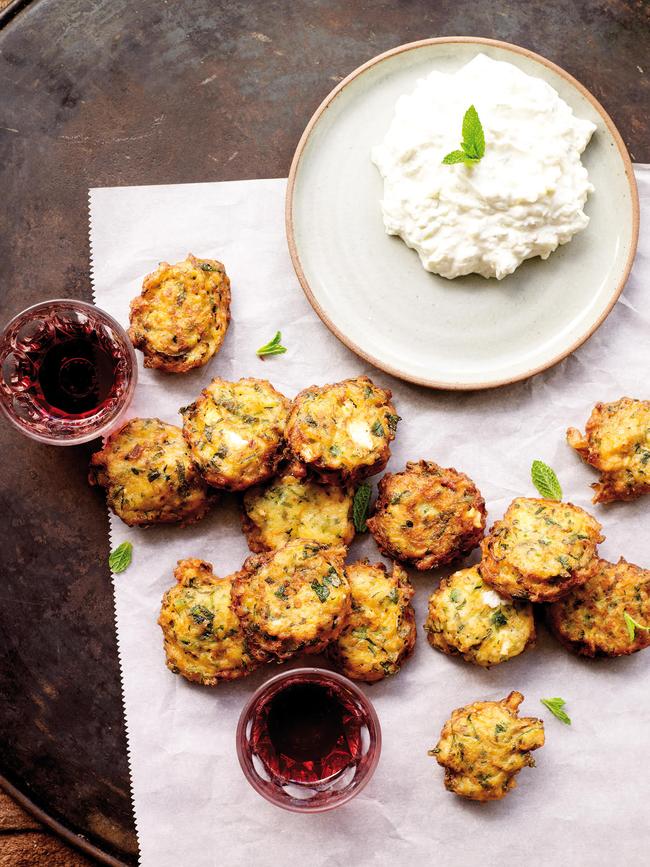 Kathy Tsaples' zucchini fritters