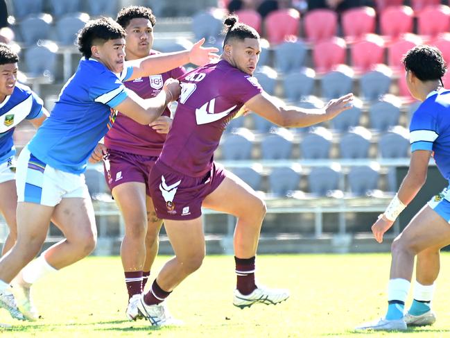 QLD player Will SemuQLD Vs CASASSRL 18 years national championships school rugby leagueThursday July 6, 2023. Picture, John Gass