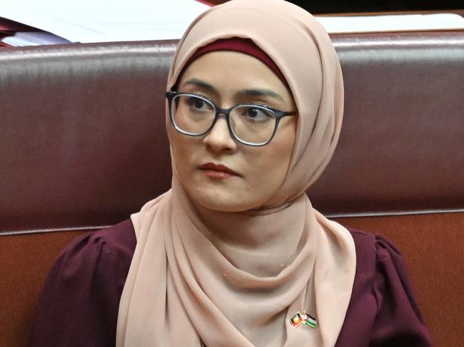 Labor Senator Fatima Payman in the Senate chamber at Parliament House in Canberra, Thursday, May 16, 2024. (AAP Image/Mick Tsikas) NO ARCHIVING