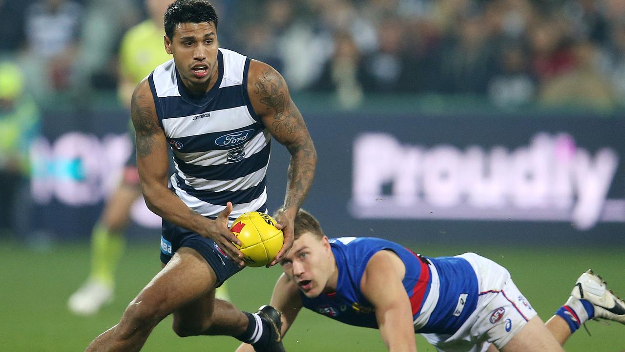 Cat Tim Kelly has made Geelong a far more dangerous team. Pic: Michael Klein.