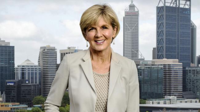 Foreign Minister Julie Bishop. Picture: Ross Swanborough