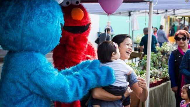 Meet and greet Elmo and the Cookie Monster at The Oasis.