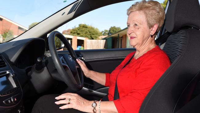 Cranbourne resident of 50 years, Shirley Venville, welcomes an upgrade to lessen her anxiety every time she gets in the car. Picture: Lawrence Pinder