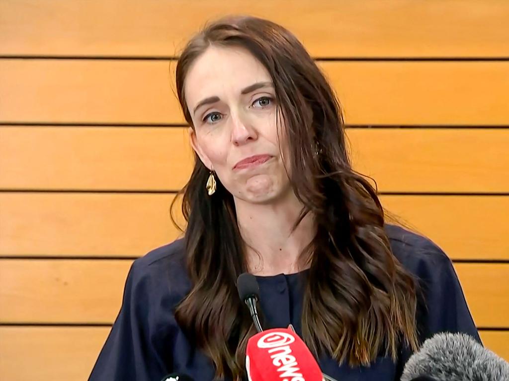 Ms Ardern announced her shock resignation in January. Credit: TVNZ via AFP