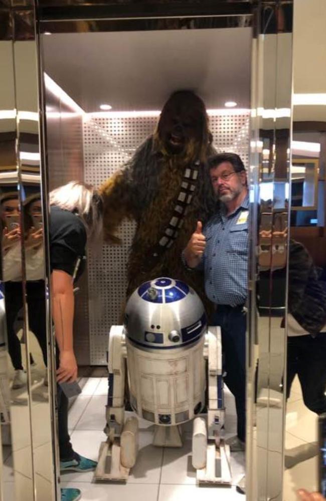 The elevator ride of Star Wars fans’ dreams.