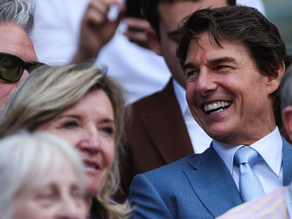 Tom Cruise was all smiles during more than three hours final. Picture: AFP