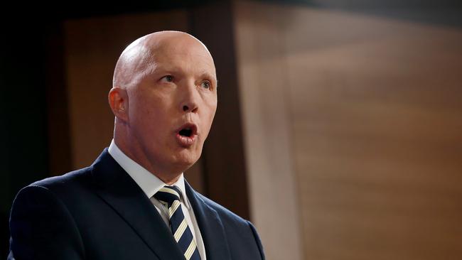 National Press Club debate between Liberal Minister of Defence Peter Dutton and Shadow Minister Brendan O'Connor, Canberra.Jane Dempster/The Australian.