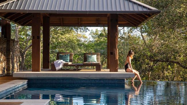 Guests can enjoy a dip in the infinity pool.